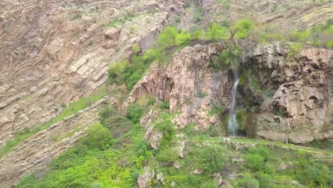 a very beautiful waterfall in kermanshah iran