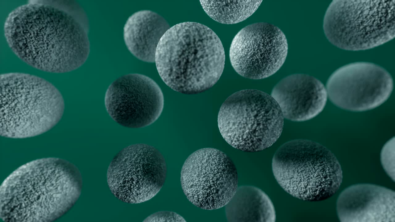 las bolas con textura interesante rebotan en la superficie.