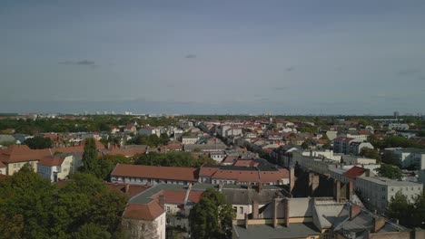 Buttery-soft-aerial-view-flight-rotation-to-right-drone
berlin-Weissensee-city,-summer-2022