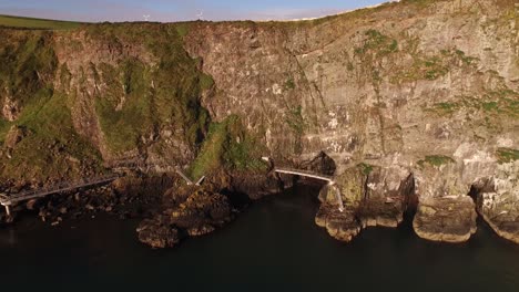 The-Gobbins-is-a-popular-tourist-attraction-at-Islandmagee,-County-Antrim,-Northern-Ireland