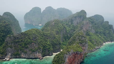 Panoramablick-Auf-Die-Insel-Koh-Phi-Phi-Leh,-Heimat-Von-Maya-Bay,-Berühmter-Filmdrehort-In-Der-Provinz-Krabi,-Thailand