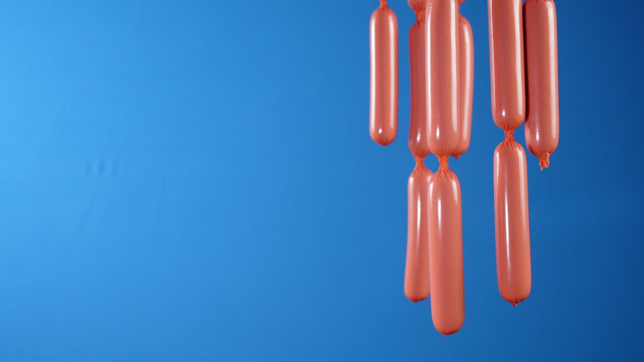 인 소시지의 인대가 매달려서 움직입니다.