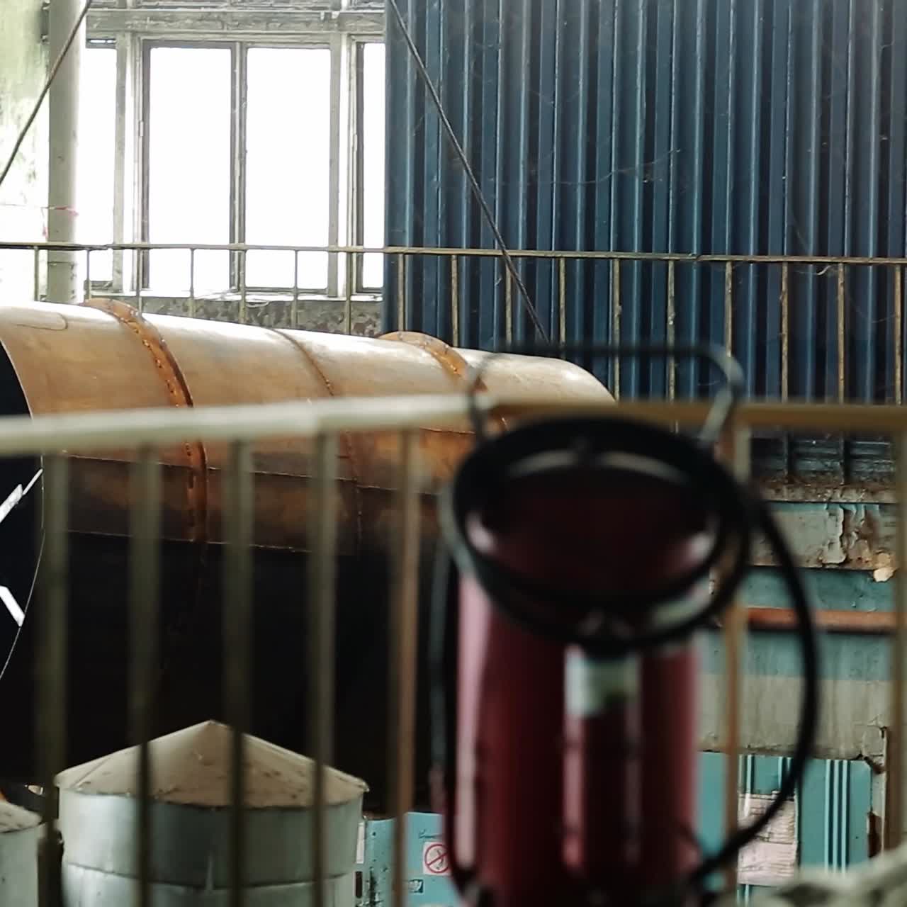 Metal constructions at factory