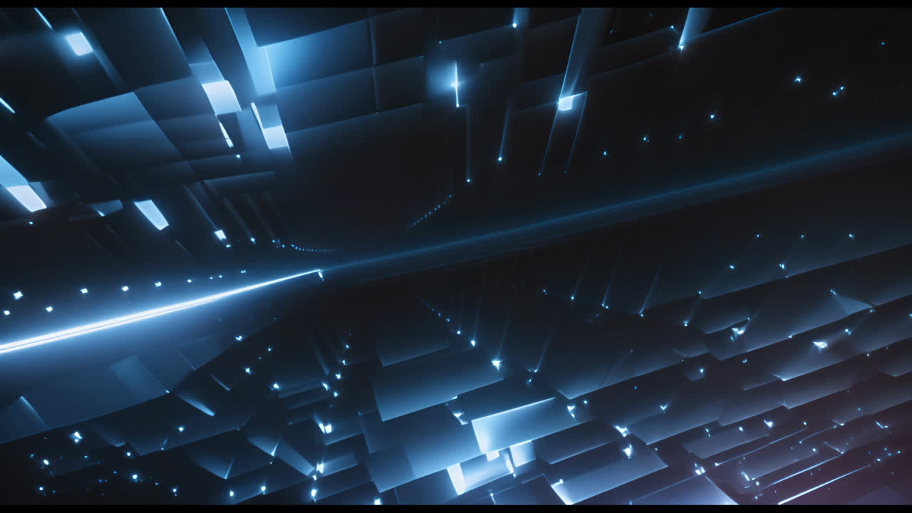 Abstract Futuristic Digital Blue Light Background