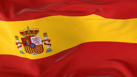 waving  looped flag as  background spain