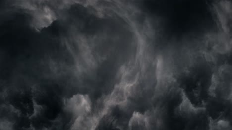 tormenta de 4k dentro de nubes cumulonimbus