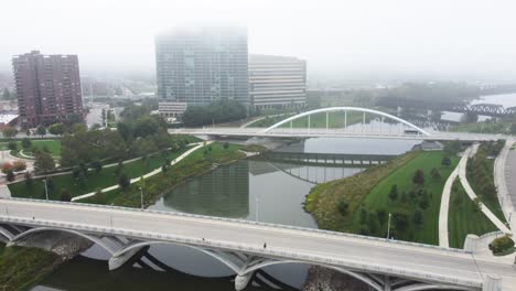 Scioto-River-Columbus-Ohio-on-a-foggy-morning