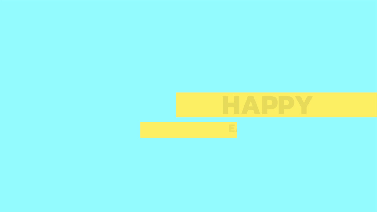 파란색 배경 에 있는 즐거운 부활절 축하 카드