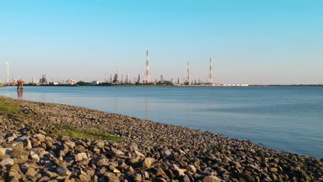 Push-out-drohnenschuss-Im-Hafen-Von-Antwerpen-In-Belgien