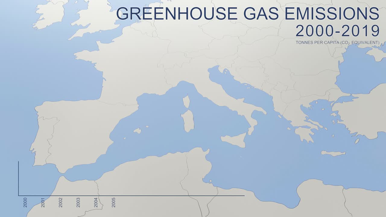 2000년부터 2019년까지 이탈리아의 온실가스 배출량 (인구당 톤)