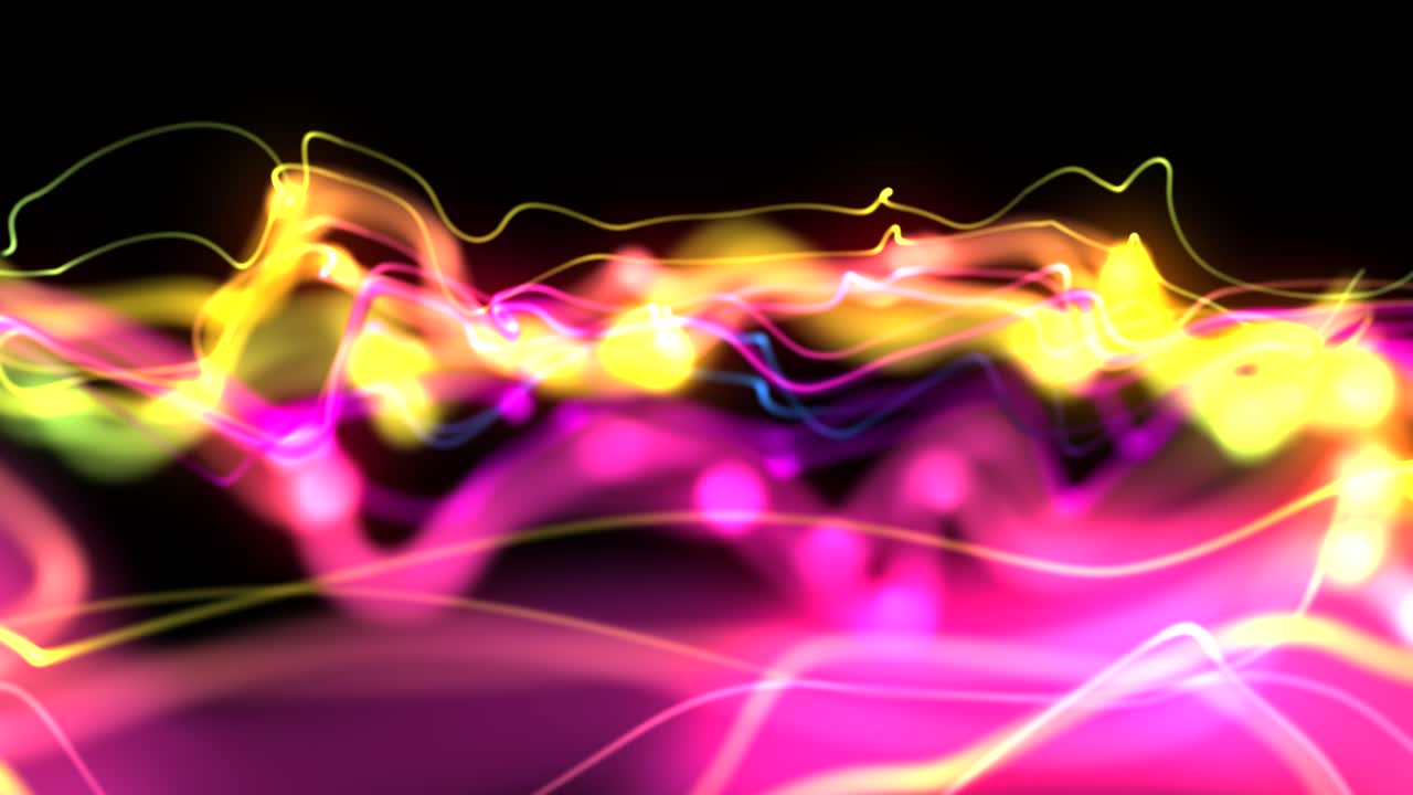 líneas abstractas ascendentes multicolores atractivas ondas hipnóticas composición en bucle sin costuras