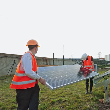 installation of solar stations