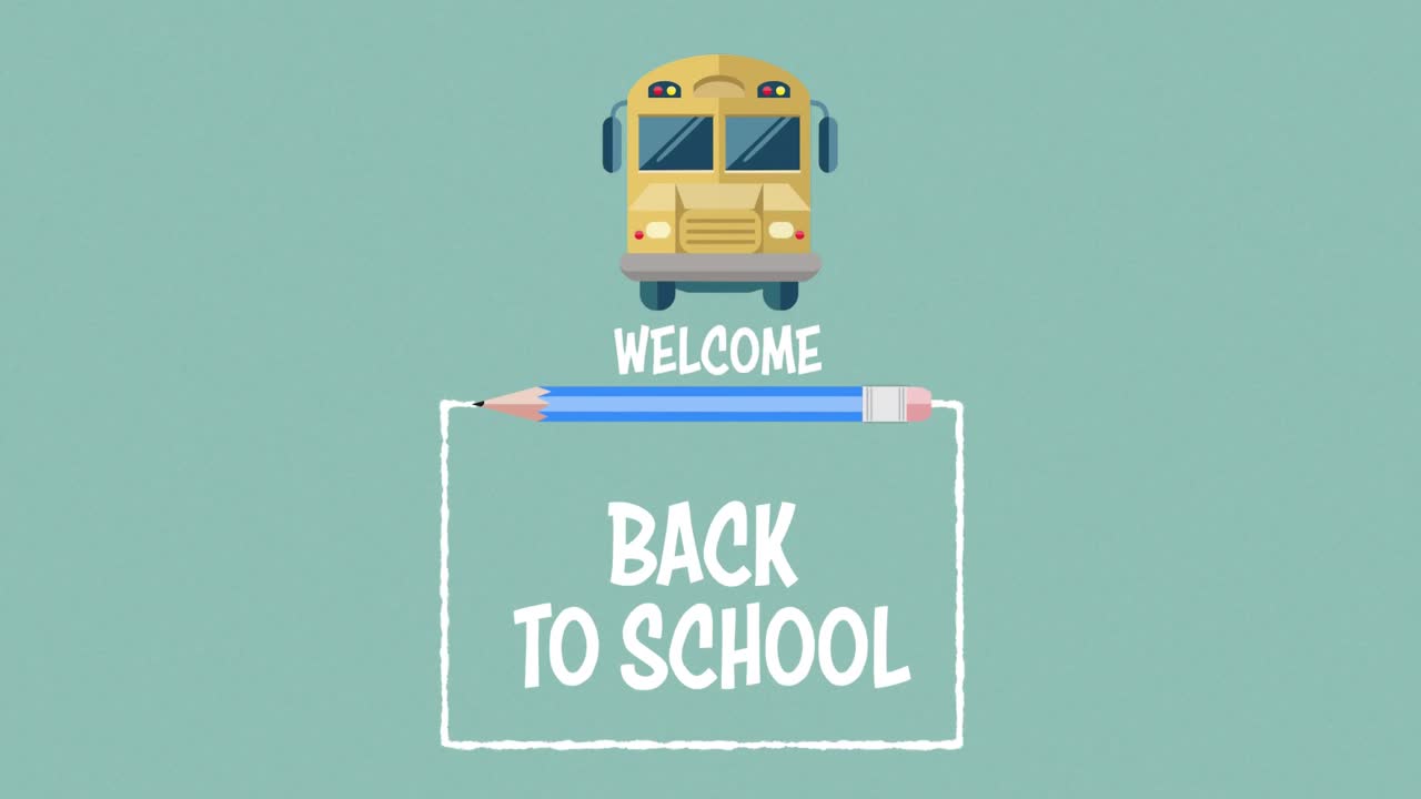 배지에 있는 여러 개의 학교 복귀 문자에 대한 학교 복귀 문자에 대한 환영