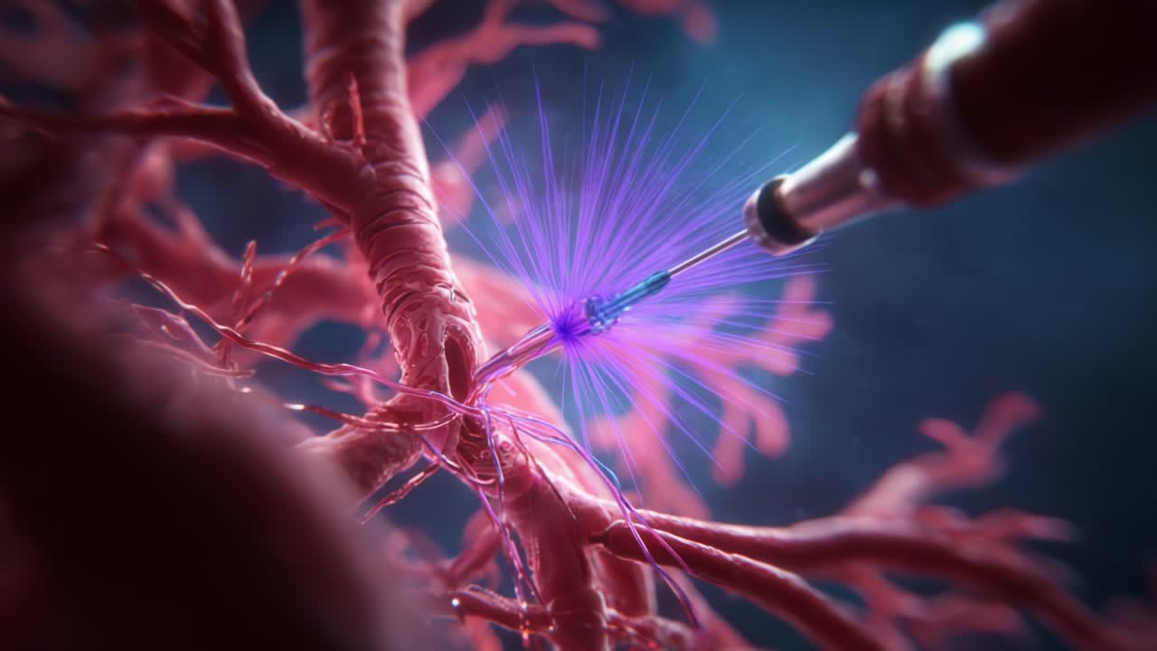 An Intricate Exploration of Neural Connections: A Fascinating Visual Journey into Neurobiology Showing a Progression from Injection to Neural Response and Activity