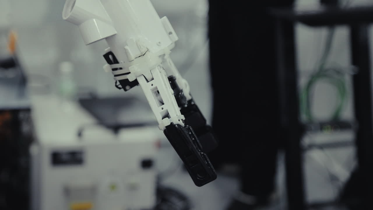 Close-up of a Robotic Arm
