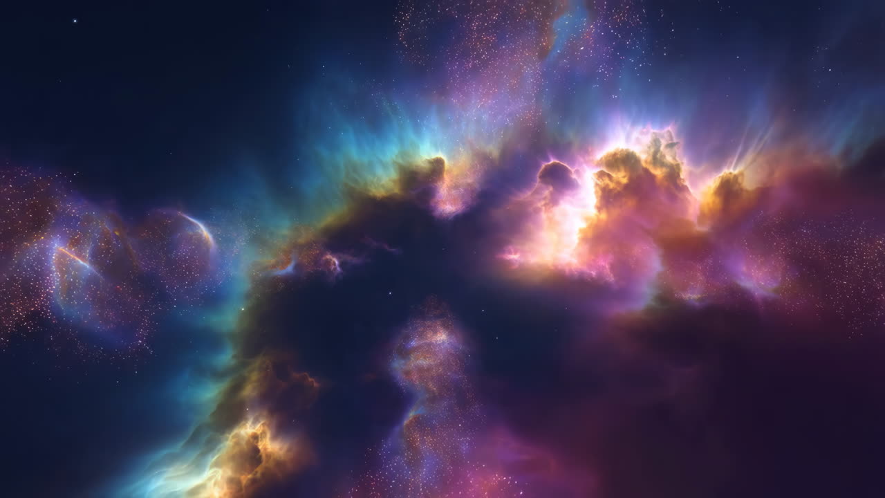 Vibrant Cosmic Nebula in Deep Space