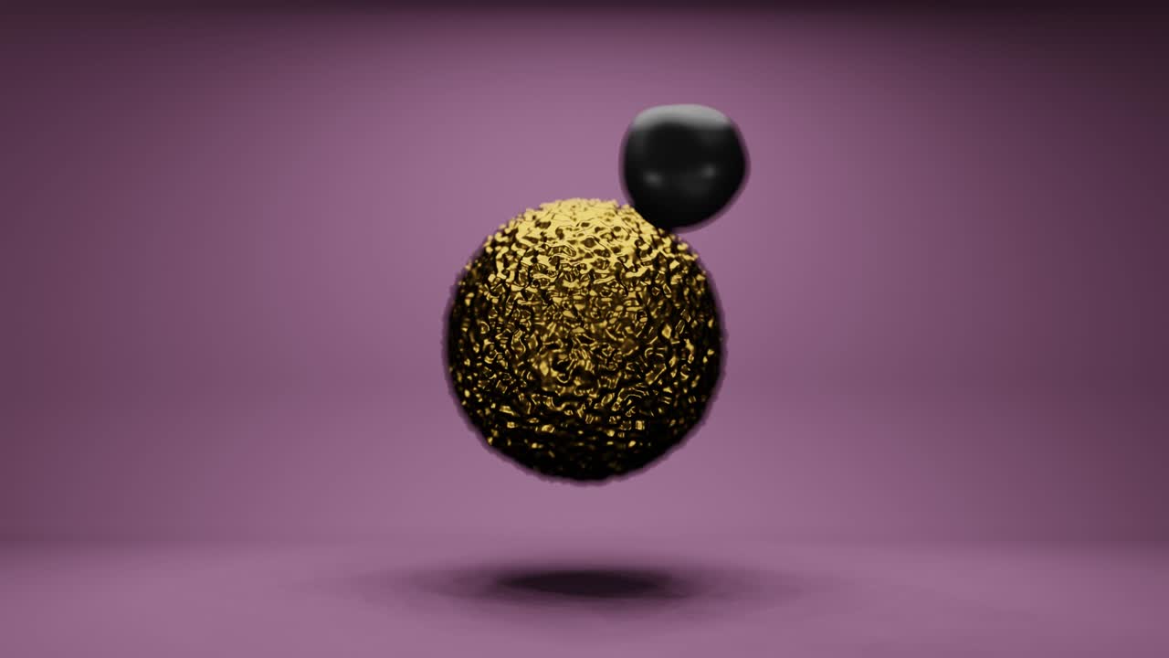 metaball imágenes 3d. deformación orgánica renderización mancha animación realista. forma de fluido disolviendo aislado en fondo de color. molécula líquida desintegrándose video 4k