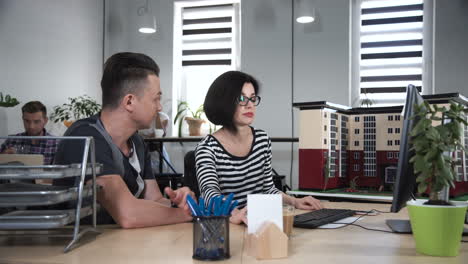 people collaborating in an office