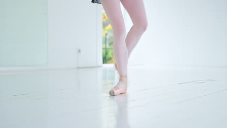 Ballet,-dance-student-and-training-in-studio
