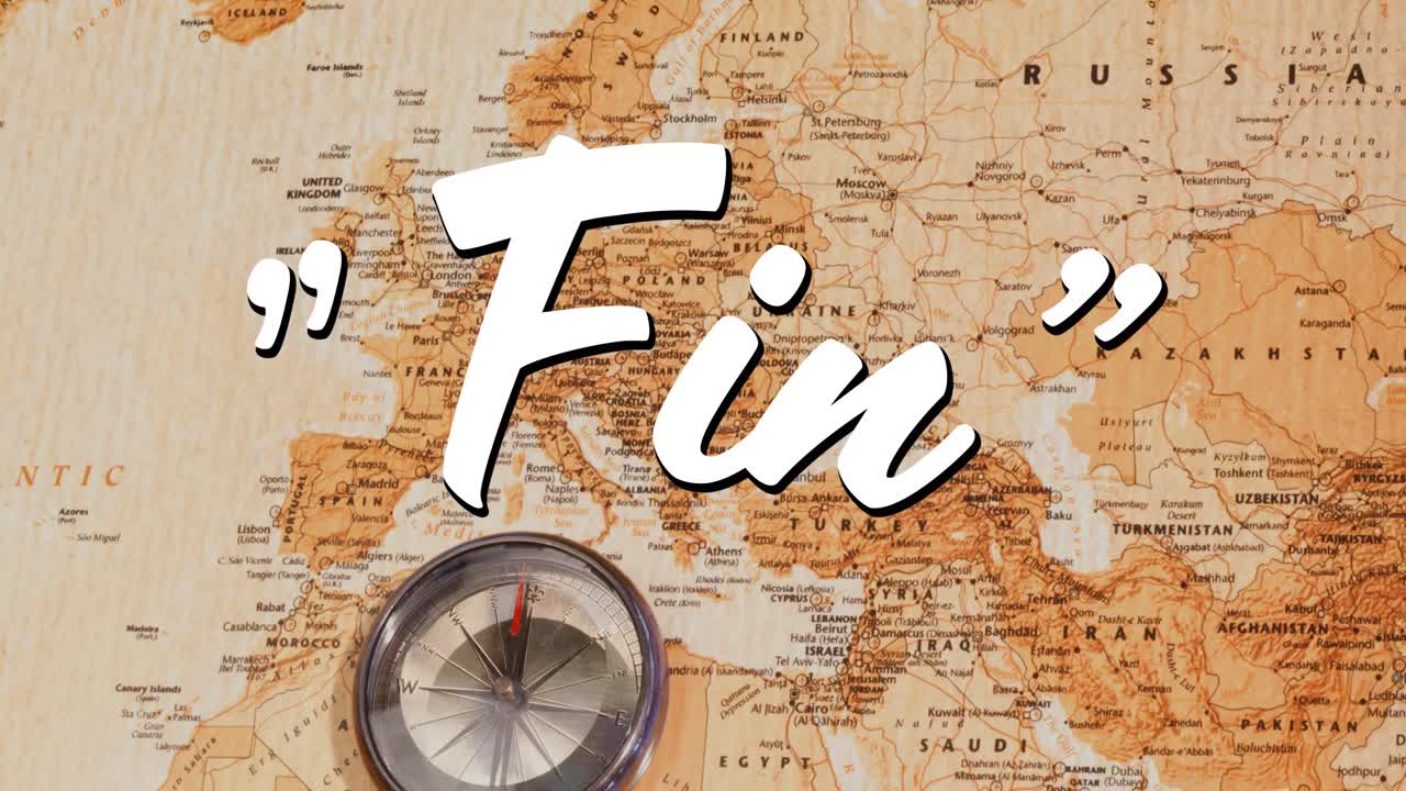 signo de aleta y un mapa del mundo