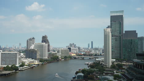 beautiful building architecture around bangkok city in thailand