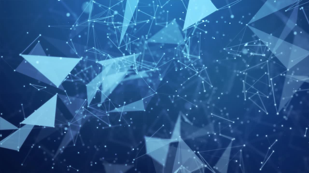 el plexo abstracto 3d da forma a la conexión y el concepto de la web en el fondo del bucle.