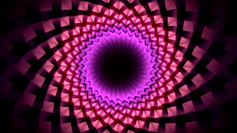 moviéndose a través de un colorido túnel abstracto, animación en bucle