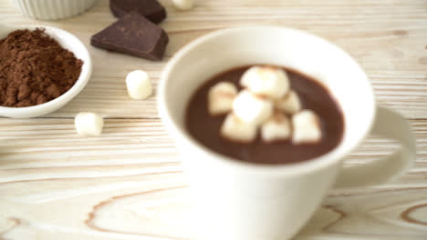 Tasse-Heiße-Schokolade-Mit-Marshmallows