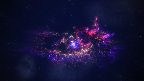 impresionante animación de la galaxia de cg