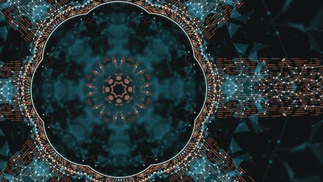 colonia abstracta de bacterias y moho que crece sobre un fondo oscuro.