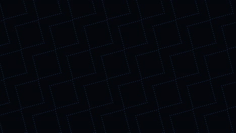 digital neon cubes pattern in rows with neon dots on dark gradient