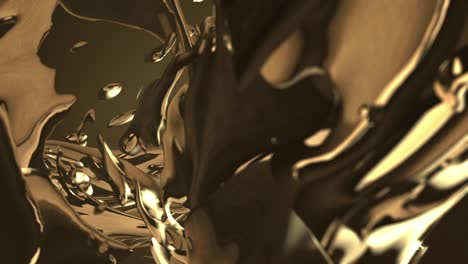 bucle de oro líquido abstracto