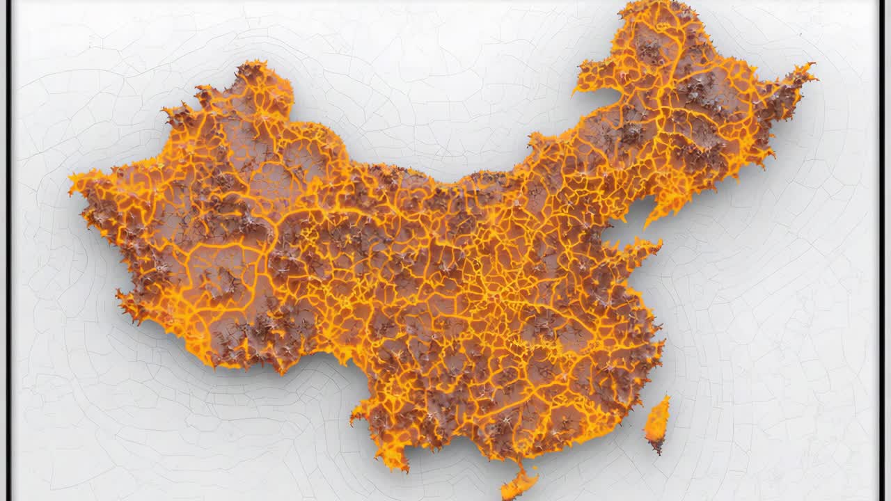 Fiery Map of China
