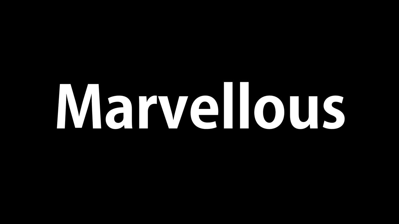 maravilloso texto animación mensaje gráficos de movimiento