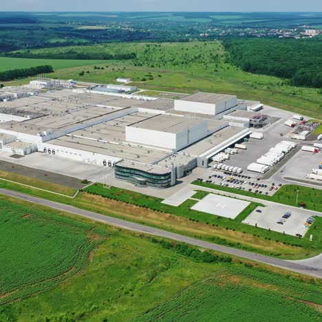 industrial plant aerial footage