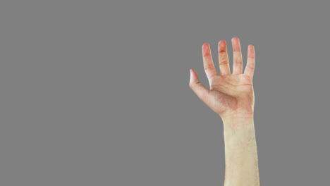 close-up of hands gesturing