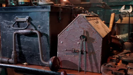 1930s era vintage tools. zoom out