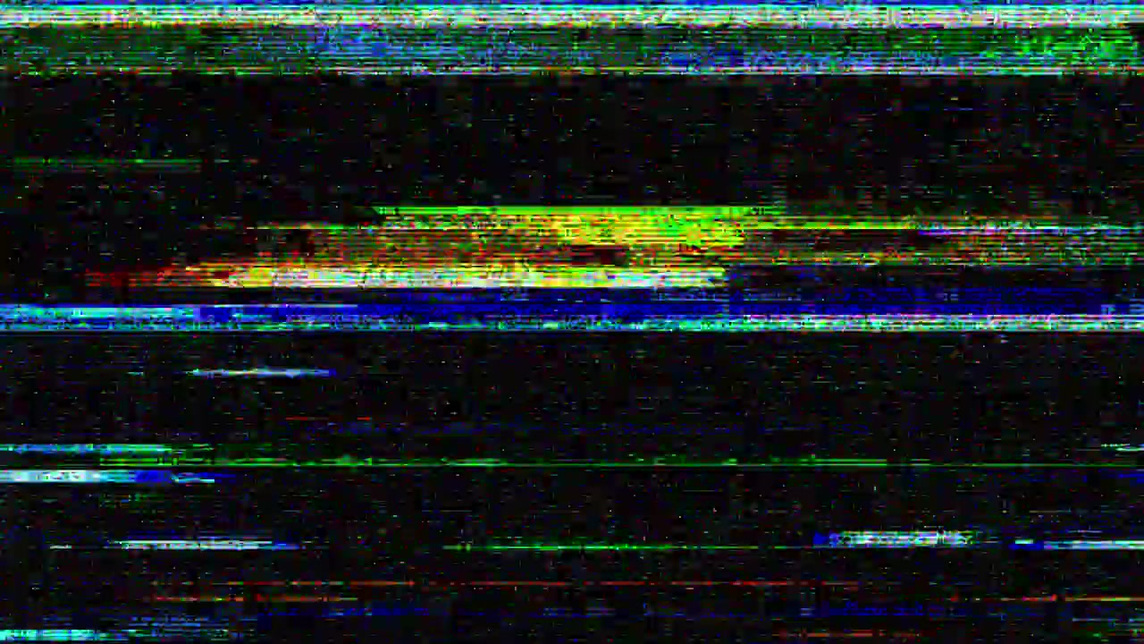 Digital Glitch and Static Noise Effect