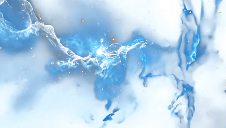 Blue galactic light animated overlay, transparent 4K video, alpha channel, ProRes 4444