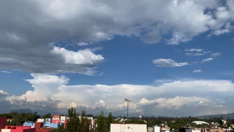 Panoramic-Timelapse-with-Beautiful-Blue-Sky-and-Clouds