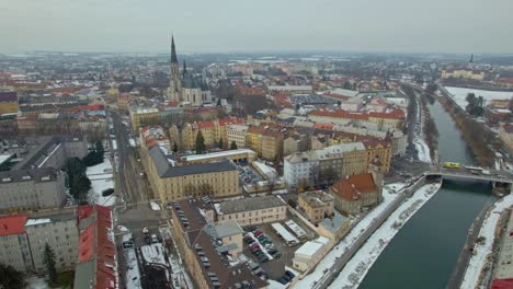 panorama of olomouc city with historical part of st