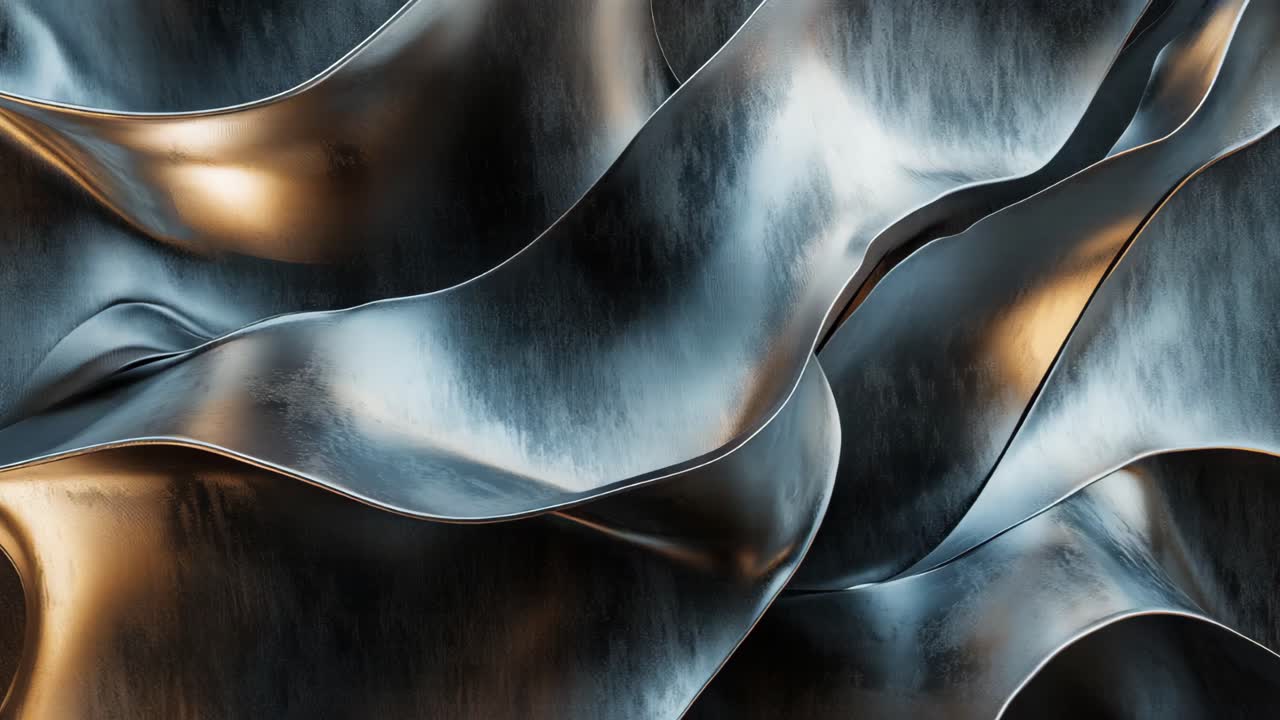 Abstract Metallic Wave Background