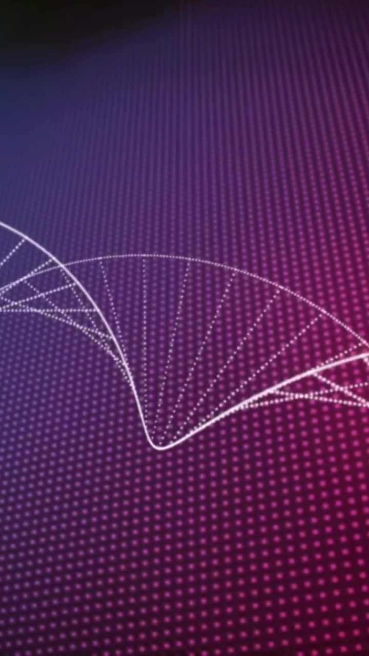 Animation of dna strand over moving spots