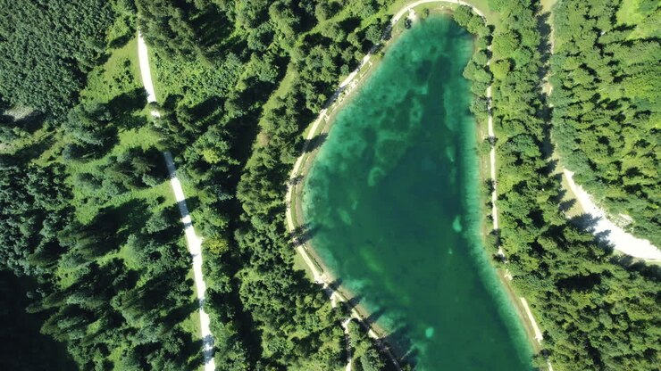 Emerald Lake in the Mountains