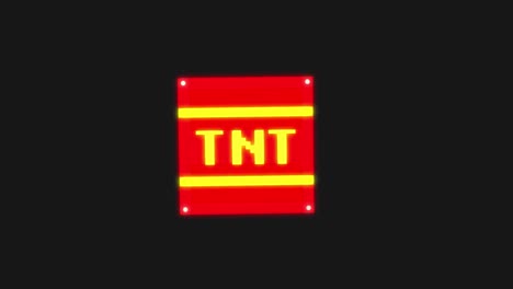 animación en 3d, videojuego tnt box en movimiento, a punto de explotar