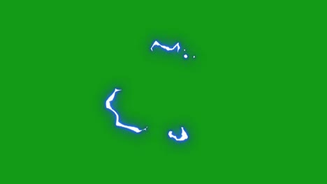gráficos de movimiento de pantalla verde de onda de choque