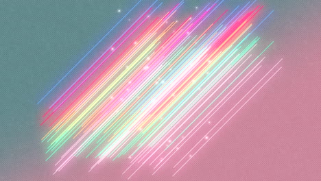 neon rainbow lines and glitters in fashion gradient