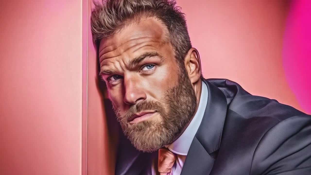 Portrait of a Bearded Man in a Suit