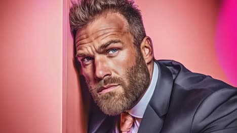 portrait of a bearded man in a suit
