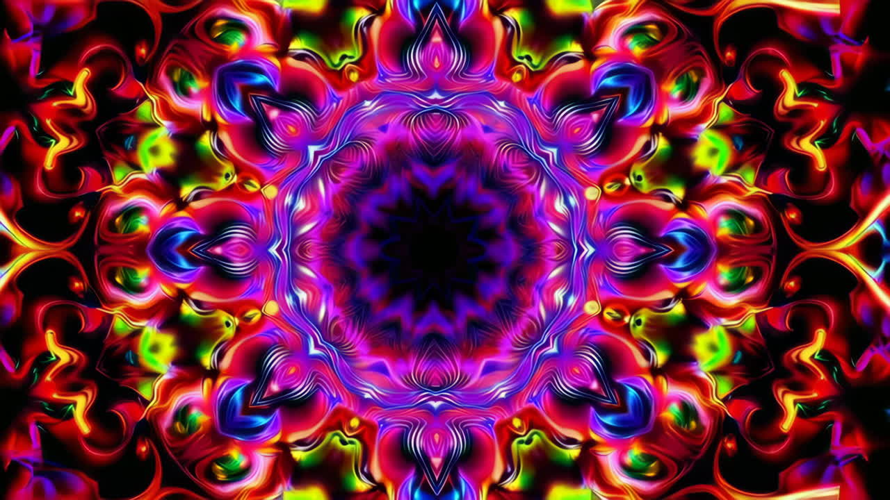 Abstract Psychedelic Mandala Art